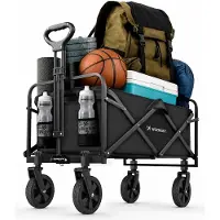 Wozinsky WZP-80 trolley | beach | tourist | garden | durable up to 80 kg - black