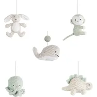Babys Only Musiikkimobile Animals, Laurel Green/Warm Linen