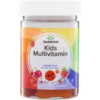 Swanson Health Lasten monivitamiini, Sekoitettu Hedelmä - 60 purukumia