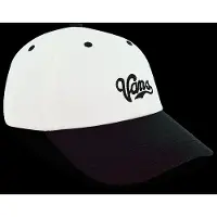 Vans Lefty Script Curved Bill Jockey - Black - ONE SIZE