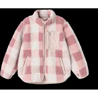 Liewood Nolan Pile Jacket Mega Check Rose Blush Mega Check Rose Blush 110 cm Vaaleanpunainen 110 cm Tytöt