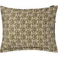 Lexington - Tyynyliina 50x60 cm puuvillasatiini ornament oliv/white