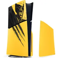 PS PS5 Slim Marvels Wolverine Battle Yellow Limited Edition -konsolin kuoret