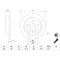 Bosch Jarrulevy (1kpl) 0 986 479 C73