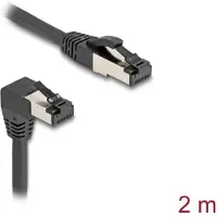 DeLOCK 80446, 2 m, Cat8.1, S/FTP (S-STP), RJ-45, RJ-45, Musta