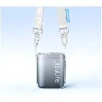 JISULIFE Neck Fan 5 4500mAh Mini Fan with Lanyard - Black