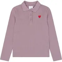 The New Tnvarena L_S Rib Polo - Purple - 98/104