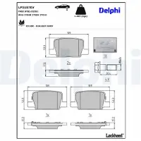 Delphi Jarrupalasarja (4kpl), levyjarru LP5107EV