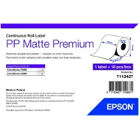 Epson 7113427, Valkoinen, Itse kiinnittyvä tulostintarra, Merkintänauha, Rulla, Mustesuihku, Akryyli