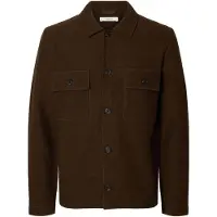 Selected Slmnealy Ls Knit Workwear Cardigan Noos - Brown - XXL