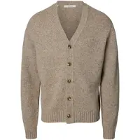 Selected Neuletakki 'SLHCODY' tummabeige