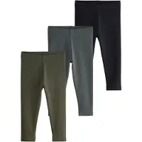 Next Leggingsit tummanharmaa / oliivi / musta
