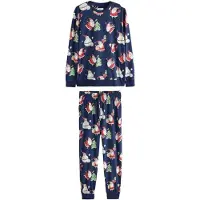 Next Pitkä pyjama laivastonsininen / vihreä / punainen / valkoinen
