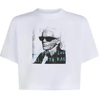 Karl lagerfeld JEANS Paita 'KLJ X Pietro Terzini' vaaleansininen / musta / valkoinen
