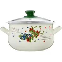 Emalia Emalikattila kannella Mustikka, 5,7 l, 22 cm