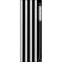 AYA&IDA Straw - Straight - Silver - 21.5 CM