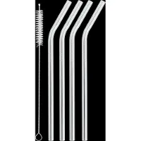 AYA&IDA Straw - Bent - Silver - 21.5 CM