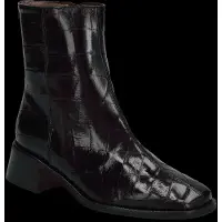 Wonders for woman. D-1601_2415_5792 Coco Black Ayla 01 Leather Ankle Boots (39), 5 to 8 cm, Zip, Casual, Classic, Patent Leather