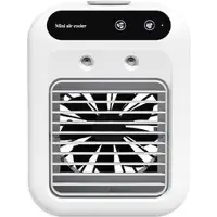 Mtp Products L7 Mini -ilmanjäähdytin, jossa on kaksi nano-sumutinta (500ml) - valkoinen