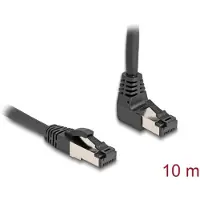 DeLOCK – RJ45 Network Cable Cat.8.1 S/FTP 90° upwards angled / straight 10 m black (80398)