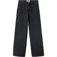 Mango Danila High-Waisted Wide Leg Jeans - Grey - 36