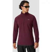 ICANIWILL Mirage 1/4 Zip Midlayer Long Sleeve Dark Mahogany