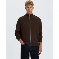 Selected Slmteller Fn Zip Cardigan Noos - Brown - XL