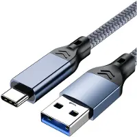 INF USB 3.2 Type-C -kaapeli: 10 Gbps nopea tiedonsiirto ja 60 W pikalataus Blue + Grey 1,5 milj