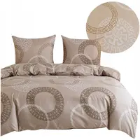 Cotton World synteettisestä puuvillasta valmistettu vuodevaatesetti PEB-1057, 200x220 cm, 3 osaa