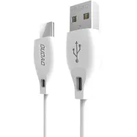 Dudao USB Cable Type C 2.1A 1m White (L4T 1m white)