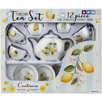 Barbo Toys Lemon 12 Pcs Porcelain Tea Set - Multi/patterned - ONE SIZE