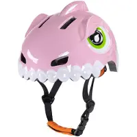 Wozinsky Children's Bicycle Helmet Dinosaur Motif 52-56 cm - Pink