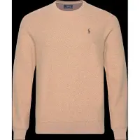Ralph Lauren Mesh-Knit Cotton Crewneck Sweater - Beige - XS