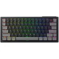 Cherry XTRFY K63W Pro Compact Ultra-Wideband, Langallinen & langaton, Ultra-wideband (UWB) + USB, Mekaaninen, QWERTY, RGB LED, Musta, Harmaa (G8A-25600LJAUS-2)