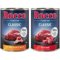 Rocco Classic naudanliha, naudanliha ja siipikarjansydän koiranruoka