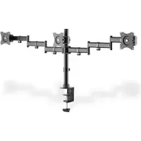 Digitus TRIPLE MONITOR DESK CLAMP MOUNT, 15-27",BLACK MAX. LOAD 3X8KG,VESA MAX. 100X100 (DA-90362)