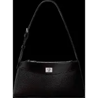 Calvin Klein Mix Media Shoulder Bag - Black - ONE SIZE