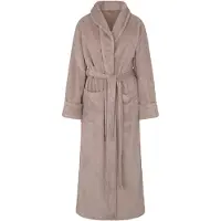 Hunkemoller Robe Long Soft Fleece - Beige - M/L