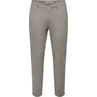 Only & Sons Onsmark Slim Brush Pique 0353 Pants Noos - Brown - 31 x 32