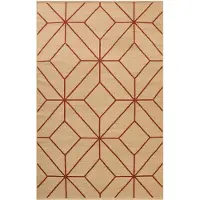 Chhatwal & Jonsson Ayur matto Beige-Rust, 270x180 cm