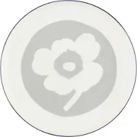 Marimekko Oiva Unikko lautanen Ø25 cm White-light grey-cobalt