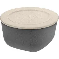 Koziol Connect kulho/kulho kannella 2 L biokierrätysmuovi Nature ash grey