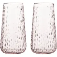 Marimekko Syksy pitkä juomalasi 2-pack Vaaleanpunainen