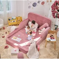 Hannah Home Lastensohva Funbed Double 115, vaaleanpunainen