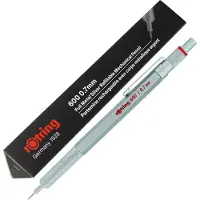 Rotring 1904444, 0,7 mm, HB, Hopea, Metalli