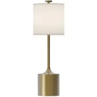 ELSTEAD Pöytävalaisin , Issa, Beige, Olohuone, Alumiini, Vintage / retro