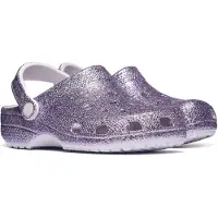 Crocs Classic Chunky Glitter Pistokkaat, Grape Ice, 36-37