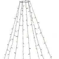 Konstsmide Joulukuusen valot 30x8 LED amber 240cm vihreä johto24V/IP20. 6365-810