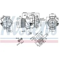 Nissens Kompressori, ilmastointilaite 890263
