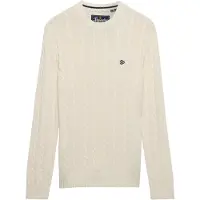 Superdry Cotton Cable Knit Crew Villapaita